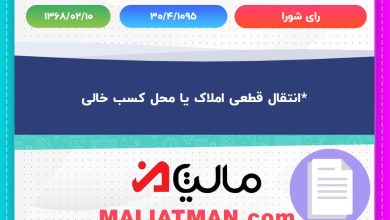 رای شورا شماره 30/4/1095 تاریخ 1368/02/10