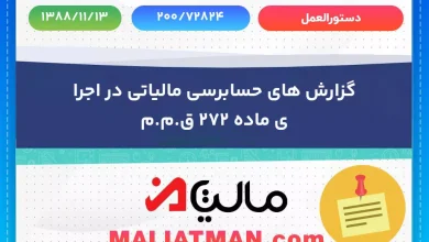 دستورالعمل شماره 200/72824 تاریخ 1388/11/13