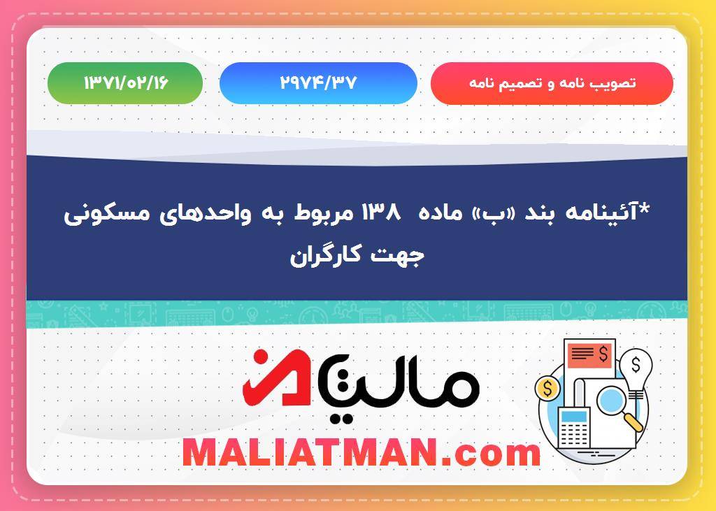 تصویب نامه و تصمیم نامه شماره 2974/37 تاریخ 1371/02/16