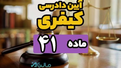 ماده 41 قانون آیین دادرسی کیفری